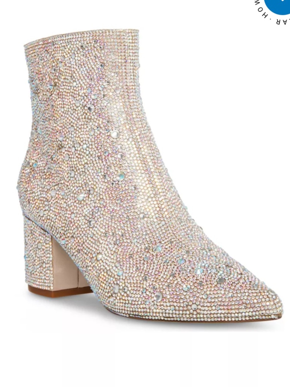 Betsey Johnson Kyla Rhinestone
Booties Bridal Blue Bottoms size 8